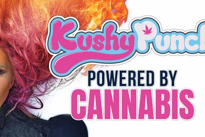 Kushy Punch Logo, Powered By Cannabis