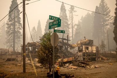 Neighborhood Destroyed By Fire