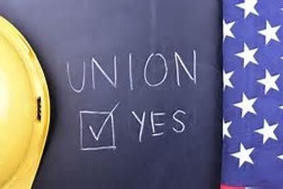 Chalkboard With Vote Union Signage